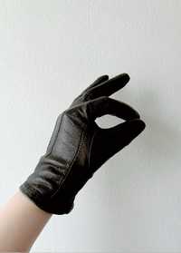 Skórzane rękawiczki damskie
