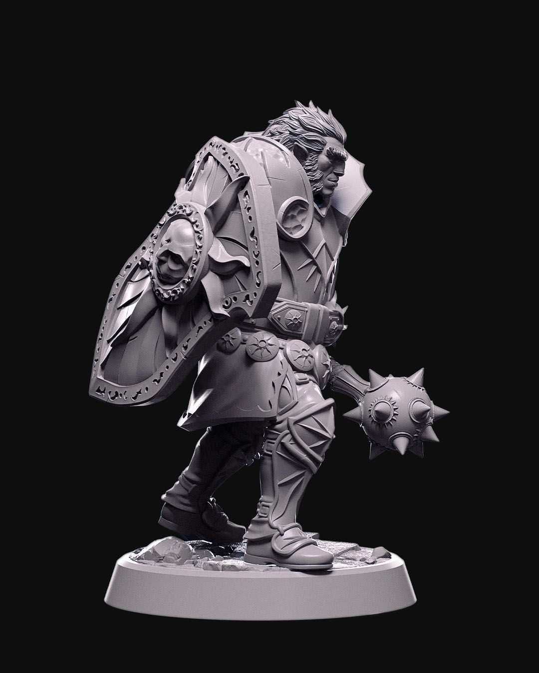 Oloven Sunpride Kleryk Figurka 32mm 14K zgodna z DnD RPG Pathfinder