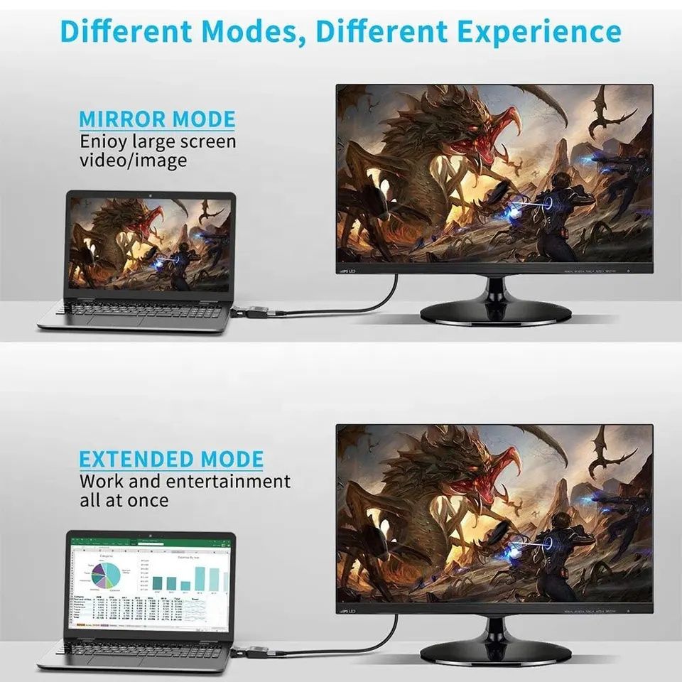 Адаптер VGA на HDMI со звуком и питанием