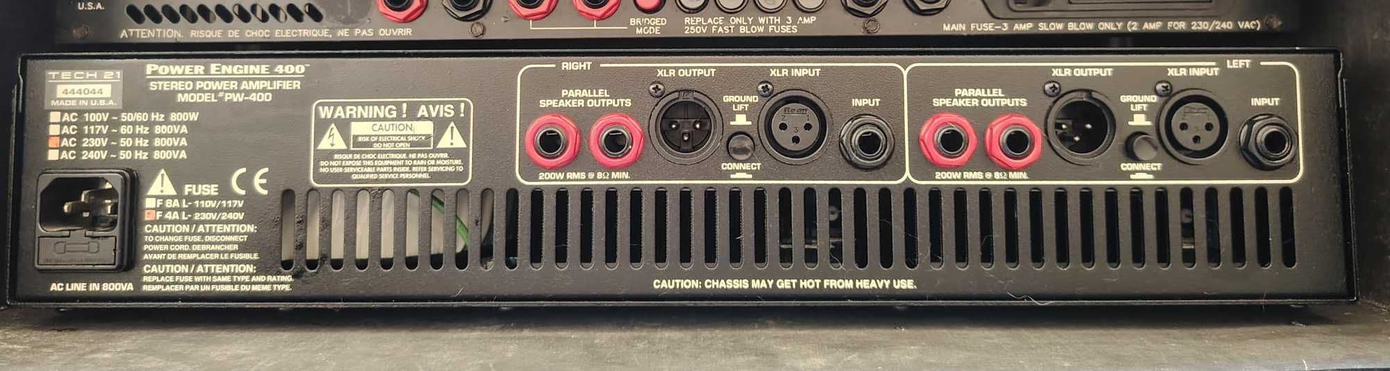 chavler pro mod + tech 21 power engine 400