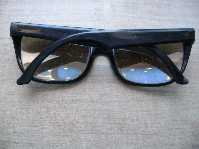 Starocie z PRL - Adidas = Okulary przeciwsłoneczne damskie rozstaw13cm