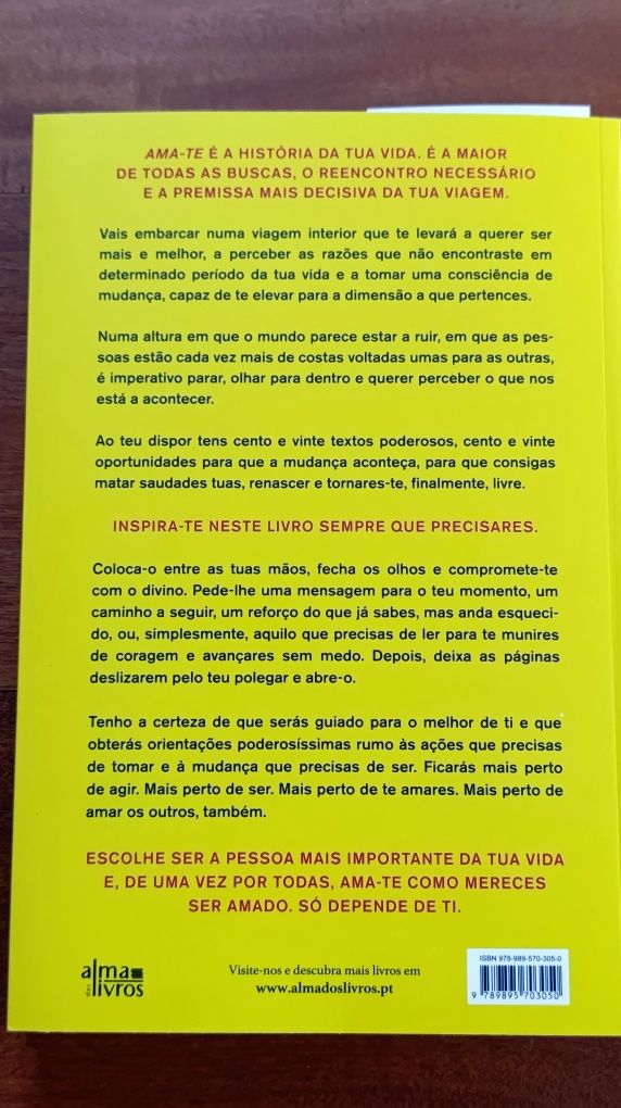 Livro Ama-te * Nova Edição