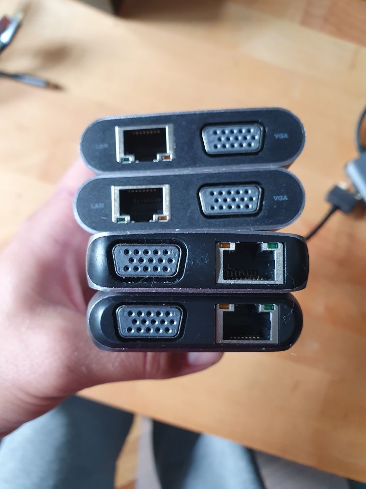 HUB USB-C stacja dokująca HDMI, Ethernet, SD