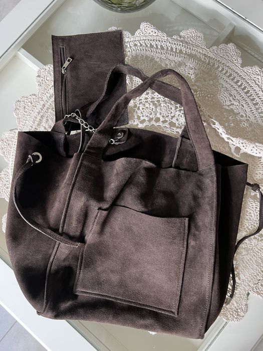 Nowa skorzana torba shopper