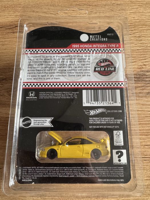 Hot Wheels RLC 1995 Honda Integra Type R