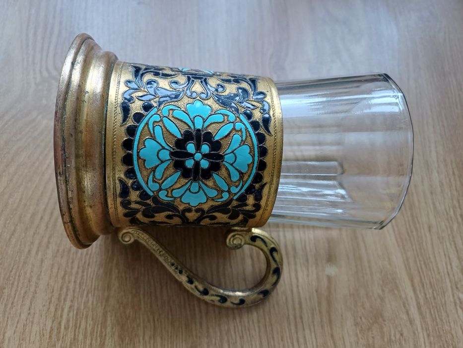 Подстаканник с эмал.1950год