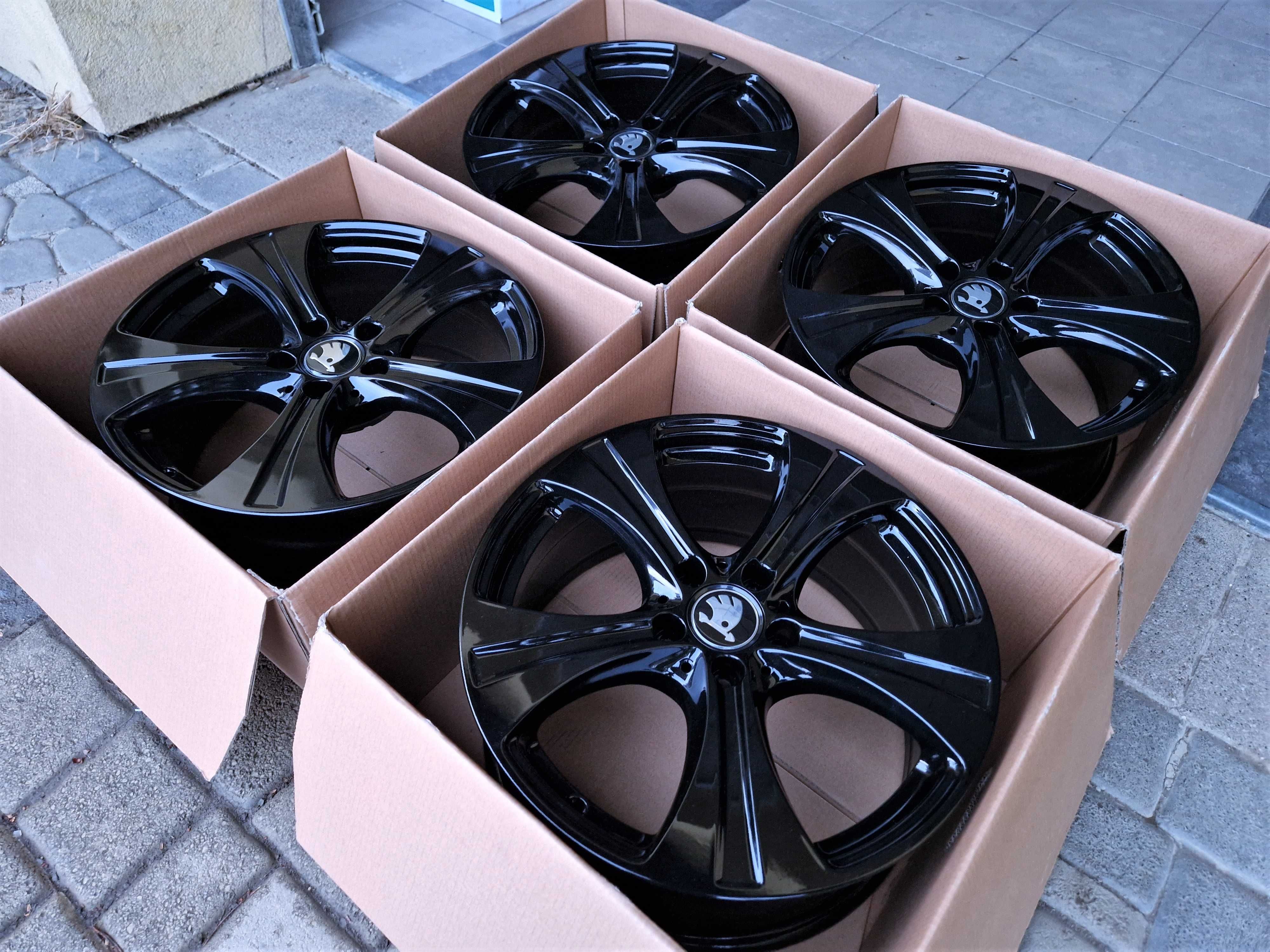 Alufelgi 18 5x112 Skoda Octavia Superb Kodiaq Karoq Czarne ! 630#