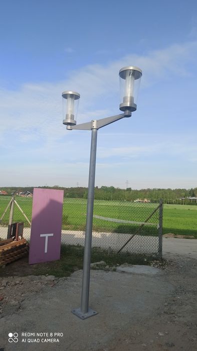 Latarnia lampa ogrodowa podwójna 3.5 metra