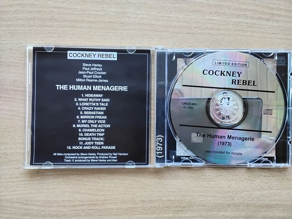 Продам компакт cd Cockney Rebel  The Human Menagerie 1973 Steve Harley