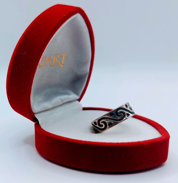 Srebrny Pierścionek Obrączka Srebro 925 Vintage