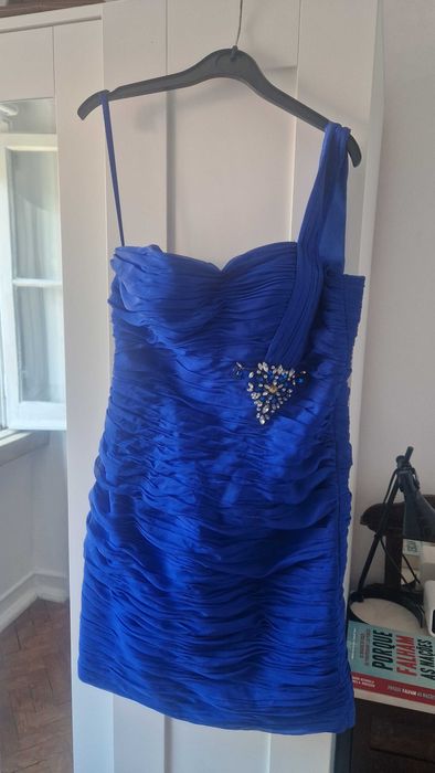Vestido Azul Senhora