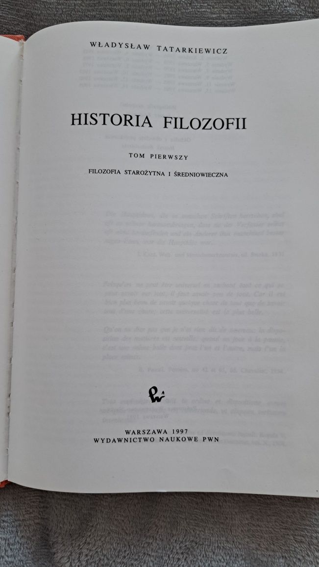 Historia filozofii Władysław Tatarkiewicz
