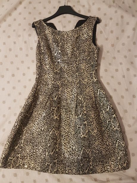 Piękna sukienka złota czarna.38 andrzejki sylwester