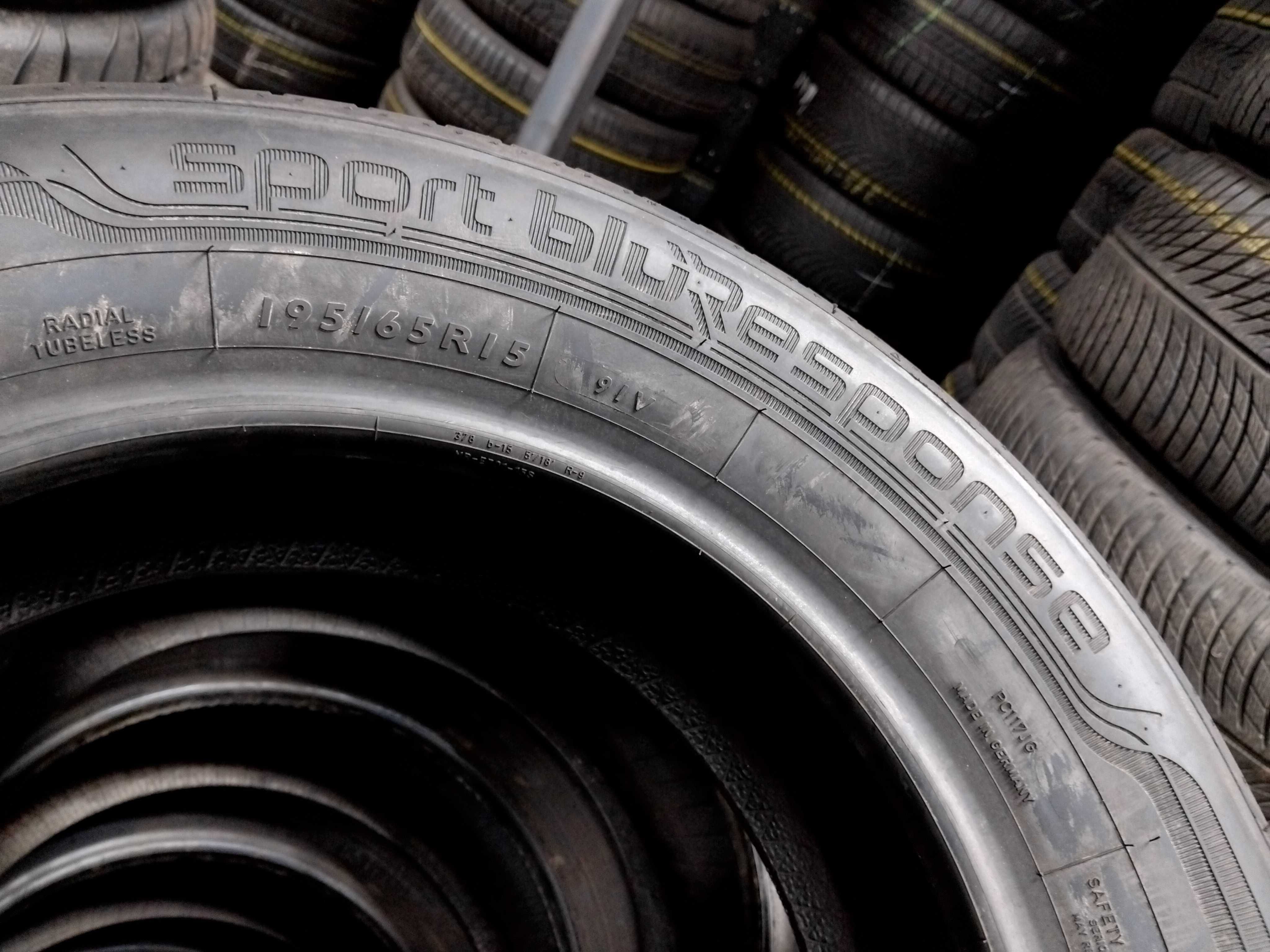 Шини 195/65 r15 Dunlop Sport BluResponse Пара Літо