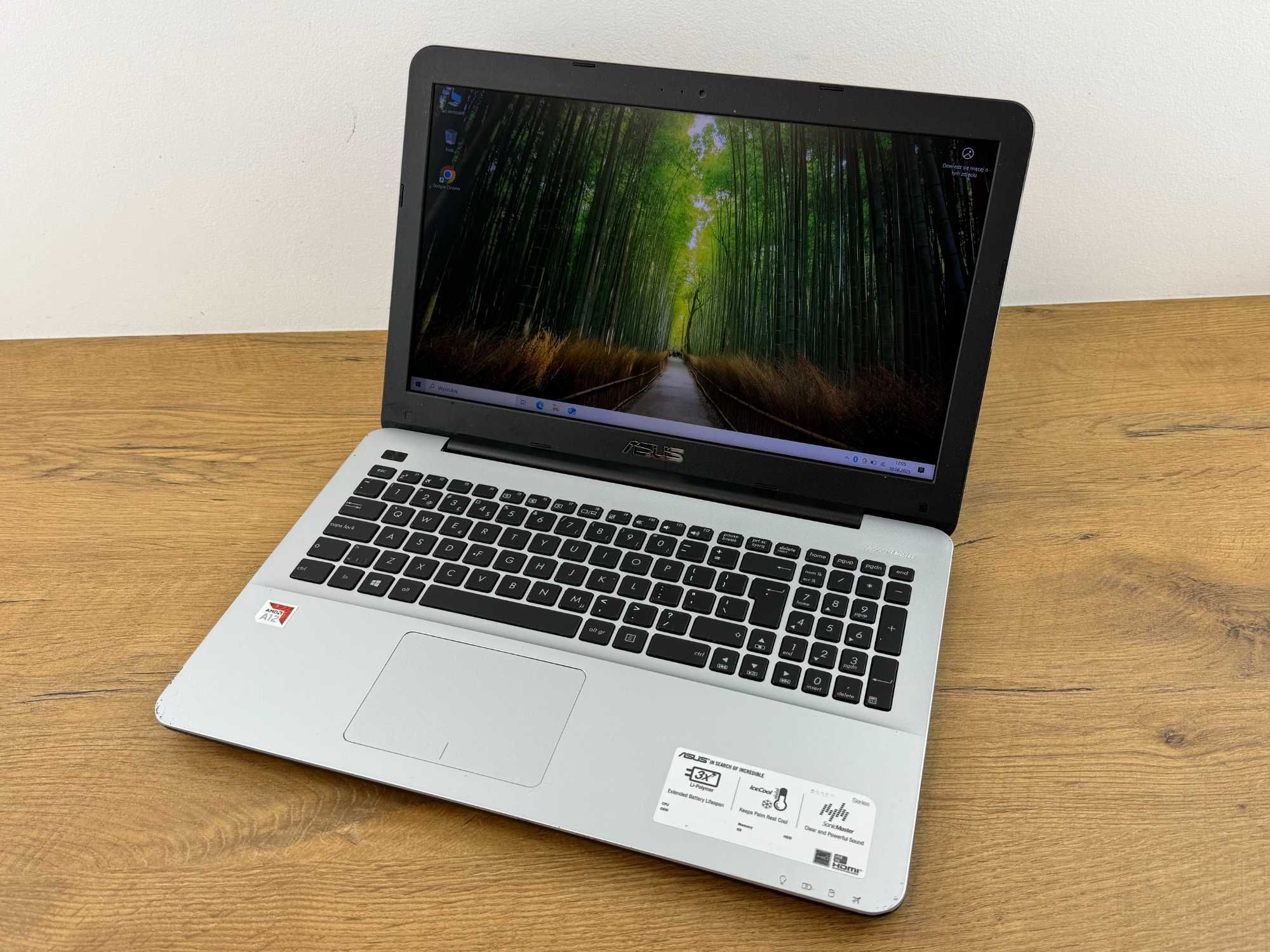 1331 Laptop ASUS 15 cali AMD A12. 3.40GHZ, 4 RDZENIE, SSD240GB 8GB RAM