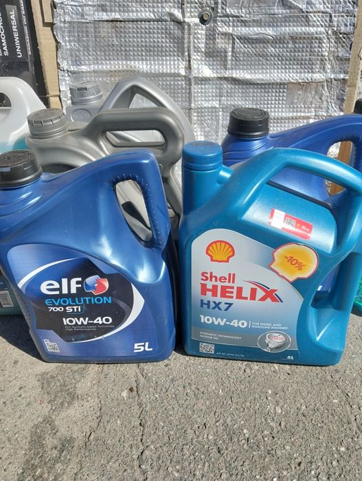 Моторна олива масло Шелл shell helih hx7 Elf ельф 10w40 700sti 5L
