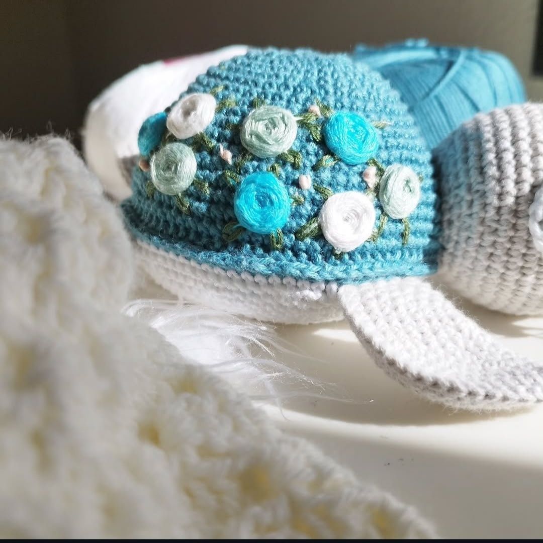 Tartaruga em amigurumi
