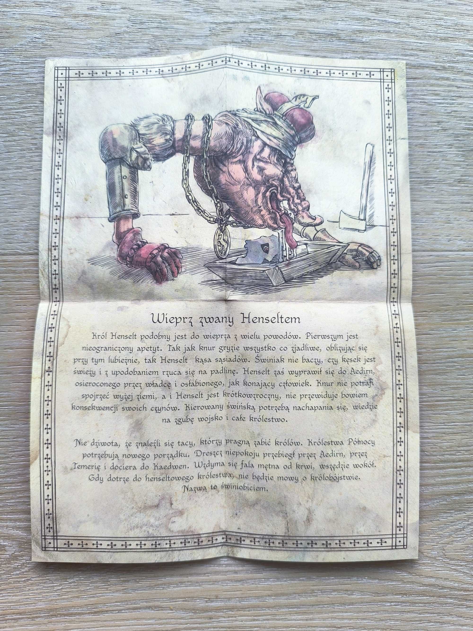 Wiedźmin 2 Zabójcy Królów - Pamflet Wieprz zwany Henseltem + Koperta