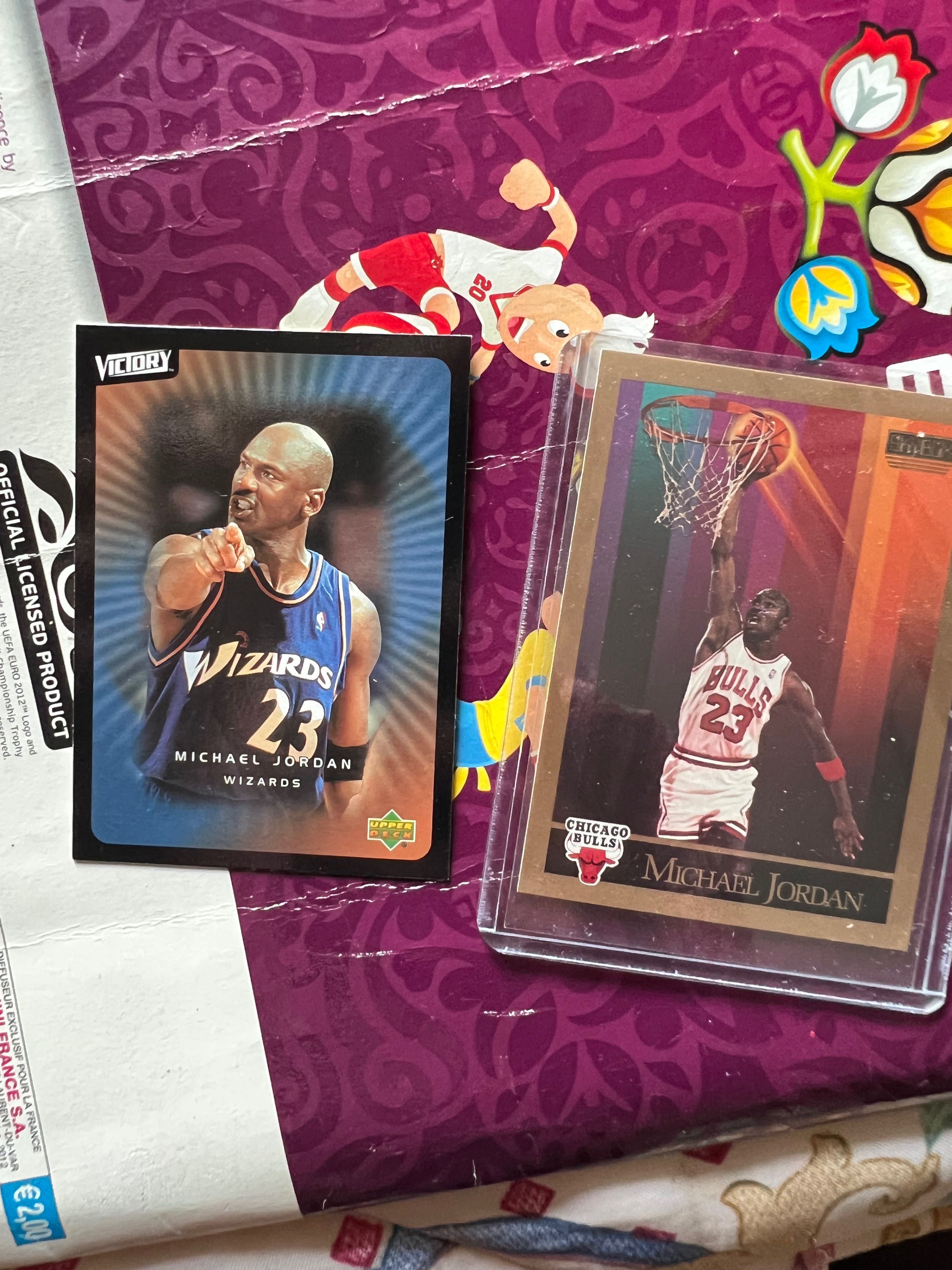 Cartas de colecao de michael jordan basket