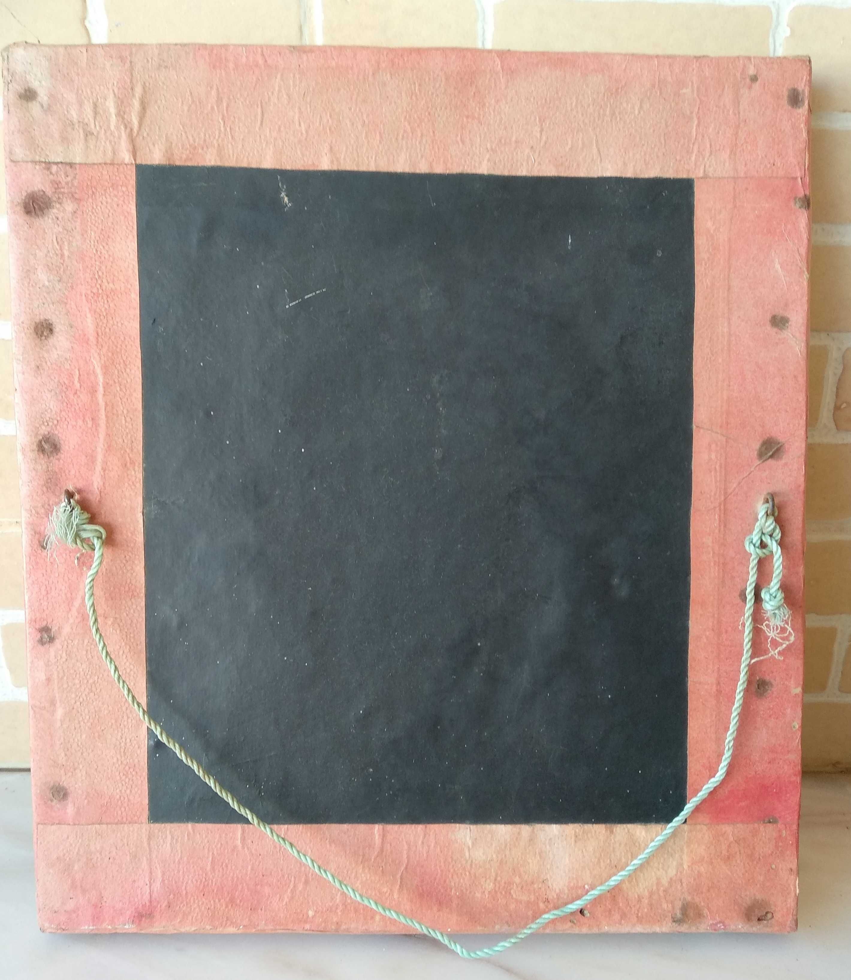 Quadro de taberna com o emblema do S.C. Olhanense dos anos 60