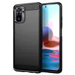 Carbon Case elastyczne etui pokrowiec Xiaomi Redmi Note 10/5G czarny