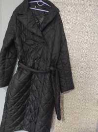 Пальто женское  стёганое чёрное