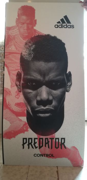 Outdoors publicitários Pogba Messi Suárez 120x60cm