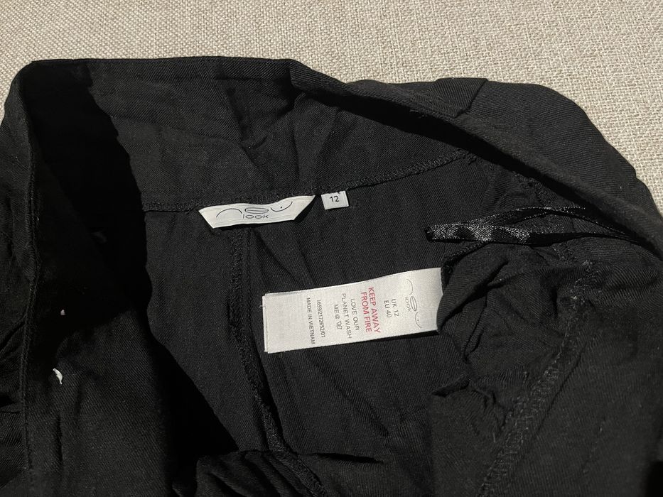 Szorty krótkie spodenki czarne New Look 12 L 40