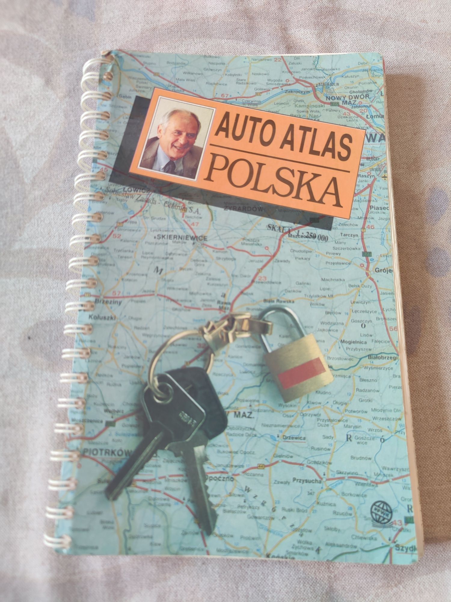 Auto atlas Polska 1993 mapa samochodowa