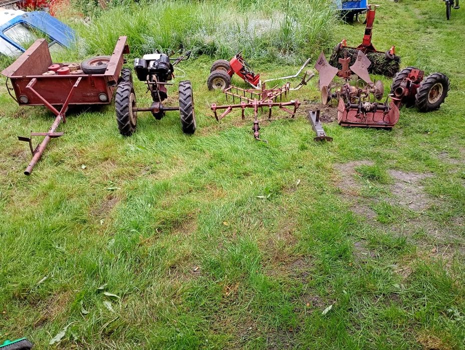 Traktorek jednoosiowy Glebogryzarka Terra vari pług zamiatarka hako