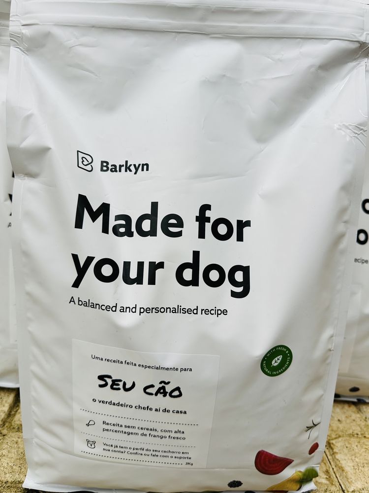 9kg Ração Barkyn sacos por abrir - Portes incluidos