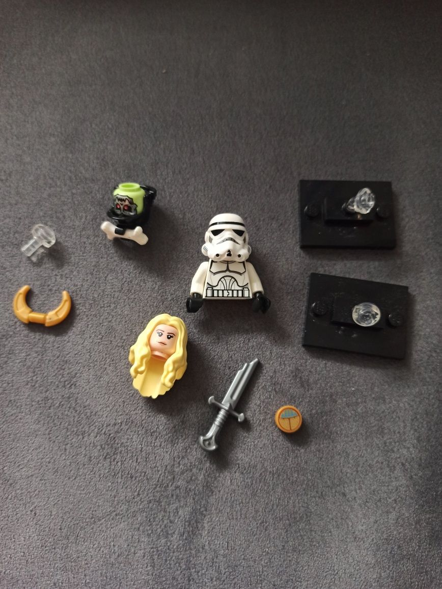 Klocki Lego różne elementy Lotr Star Wars Marvel