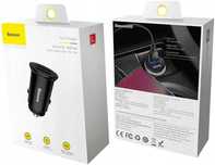 Baseus Circular Inteligentna Ładowarka Samochodowa 2x USB Qc3.0 Quick