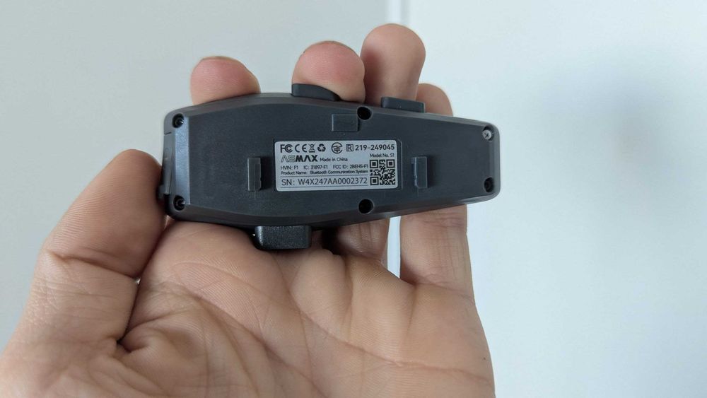 Мото гарнітура для шолома ASMAX S1 - інтерком до 8 райдерів Bluetooth