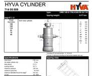 Siłownik hydrauliczny UMB-149 6-sekcyjny, skok: 1780 15 Ton
