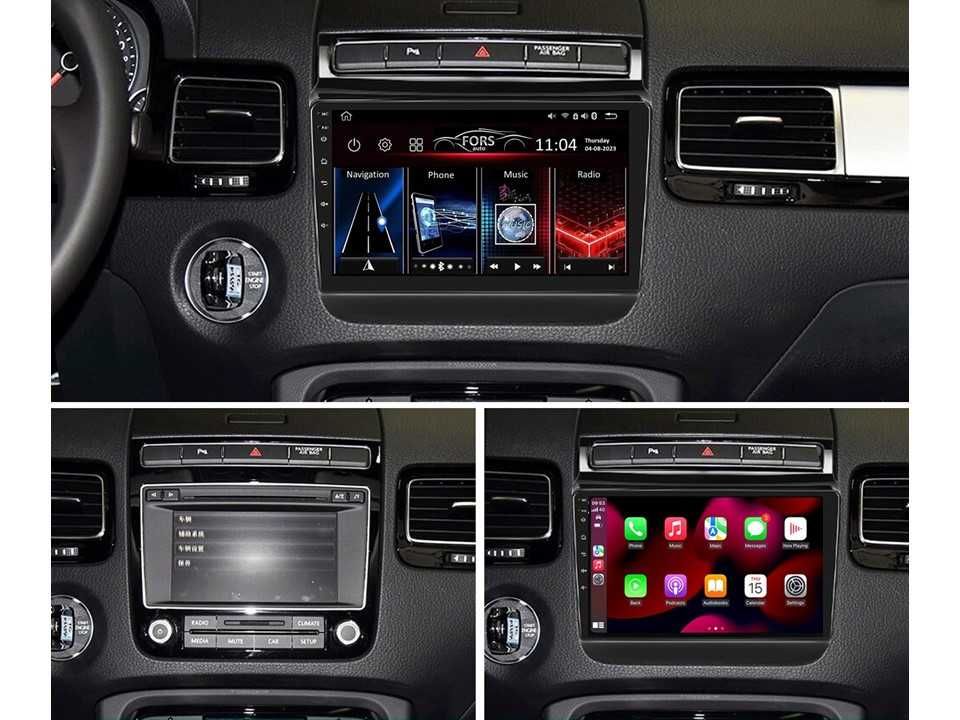 Radio samochodowe Android Volkswagen Touareg (9", UV black) 2011.-2017