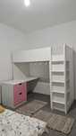 Beliche com secretária para criança IKEA