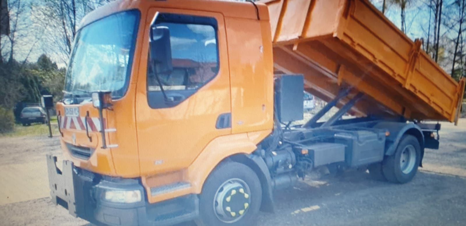 zabudowa kiper wywrotka kipper na 2 siłownikach renault midlum 210 dci