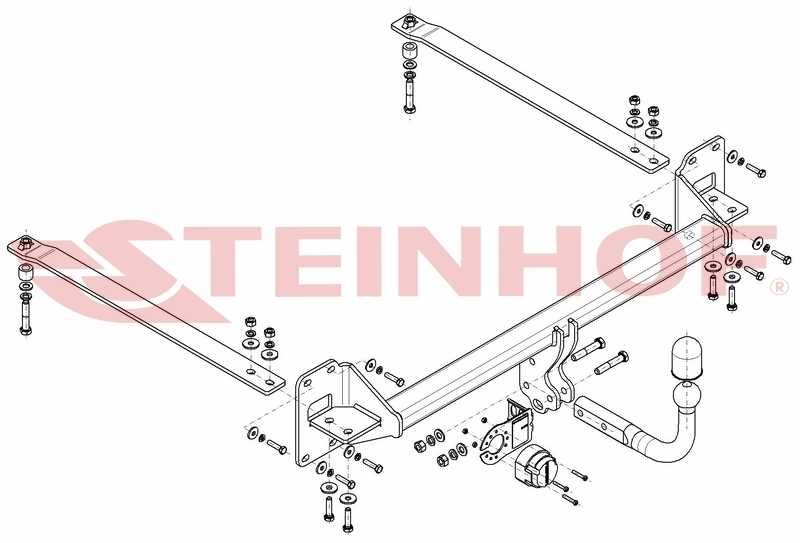 HAK HOLOWNICZY + Moduł 7 pin do Honda Civic Sedan od 2017 P
