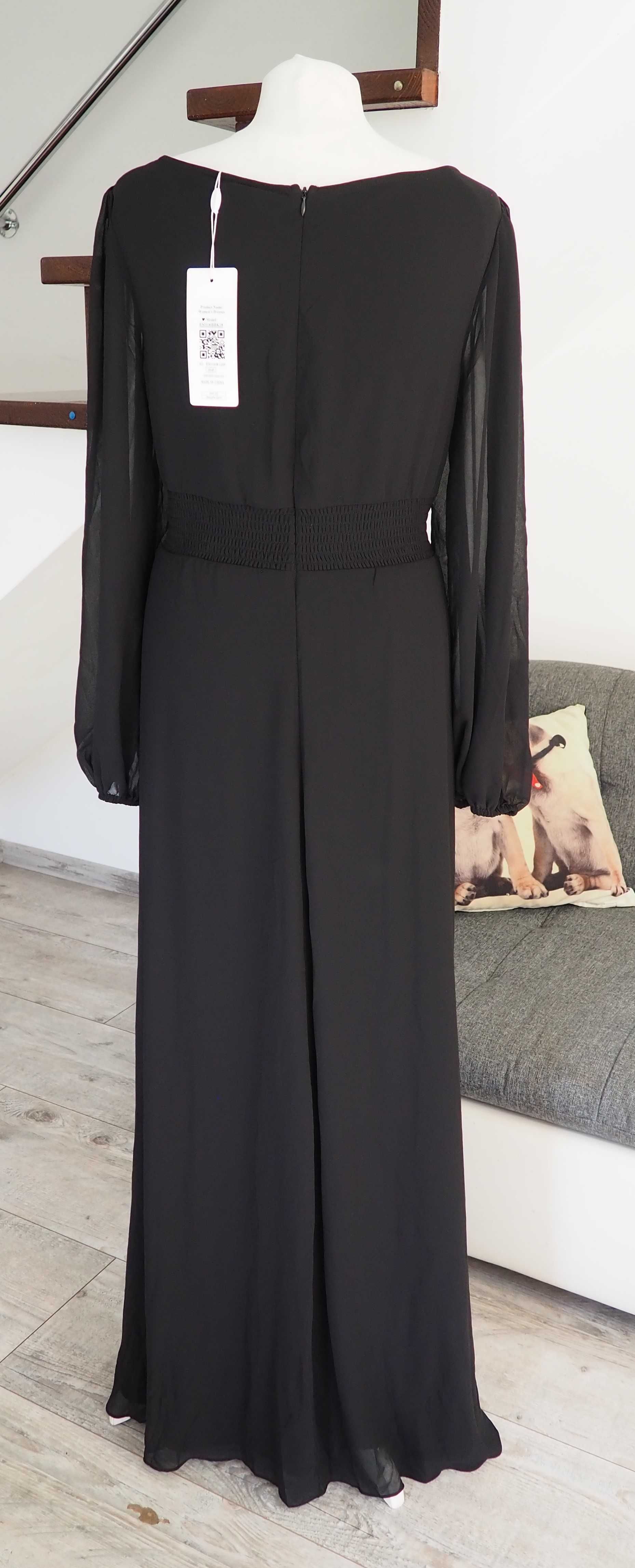 Ever Pretty_sukienka maxi czarna_rozmiar XL/XXL