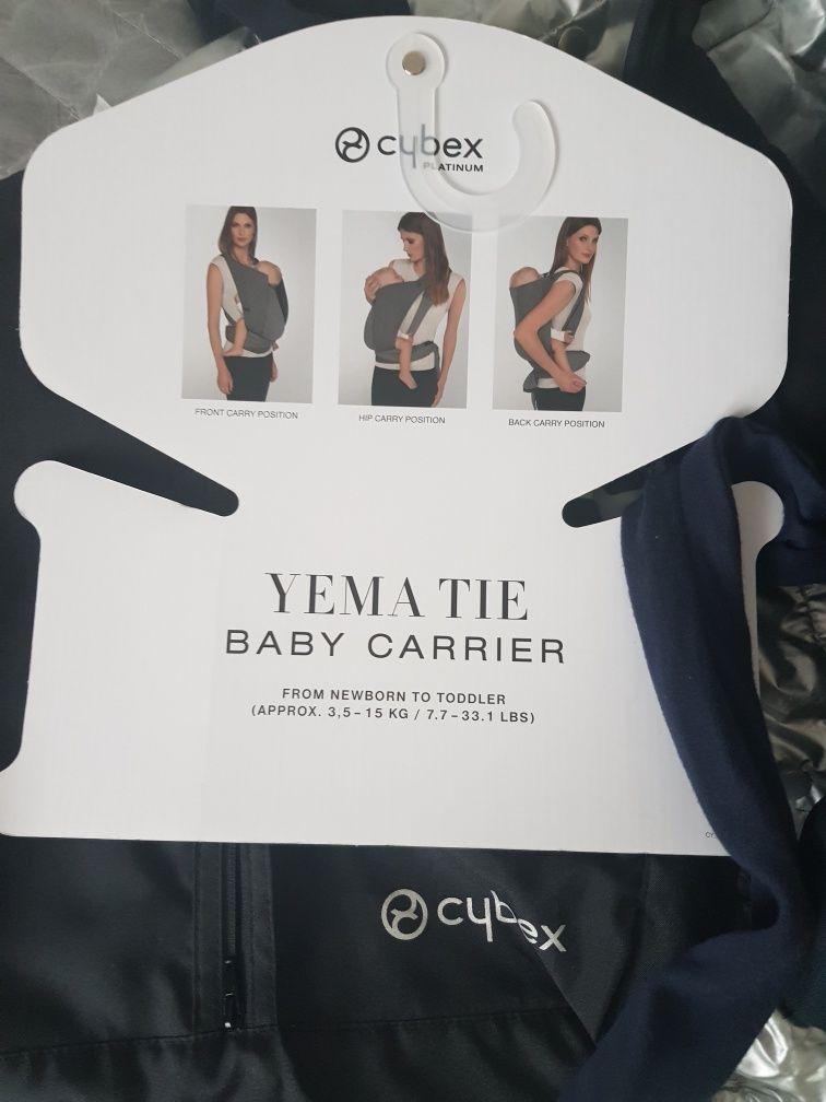 Nosidelko Cybex Yema Tie Platinium + gratis