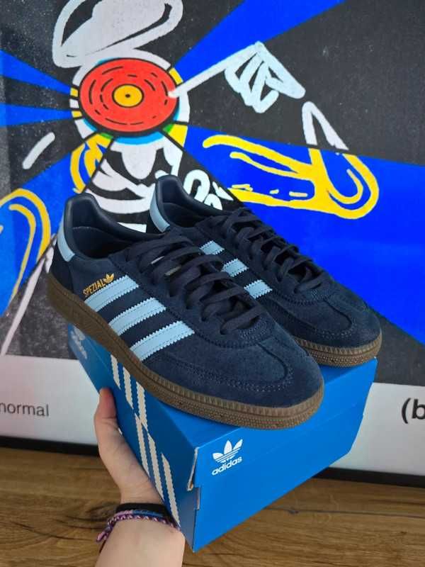 navy^cantaloupe^AdidasHandball^UnisexTrampki Roz.37.5
