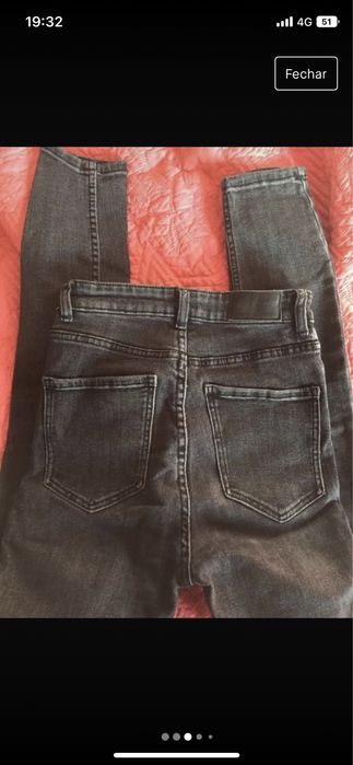 Jeans skinny cinta alta Zara 34