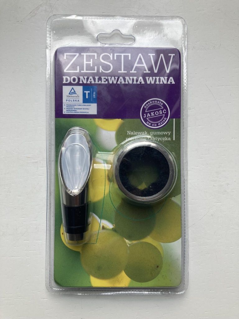 Zestaw do nalewania wina NOWY