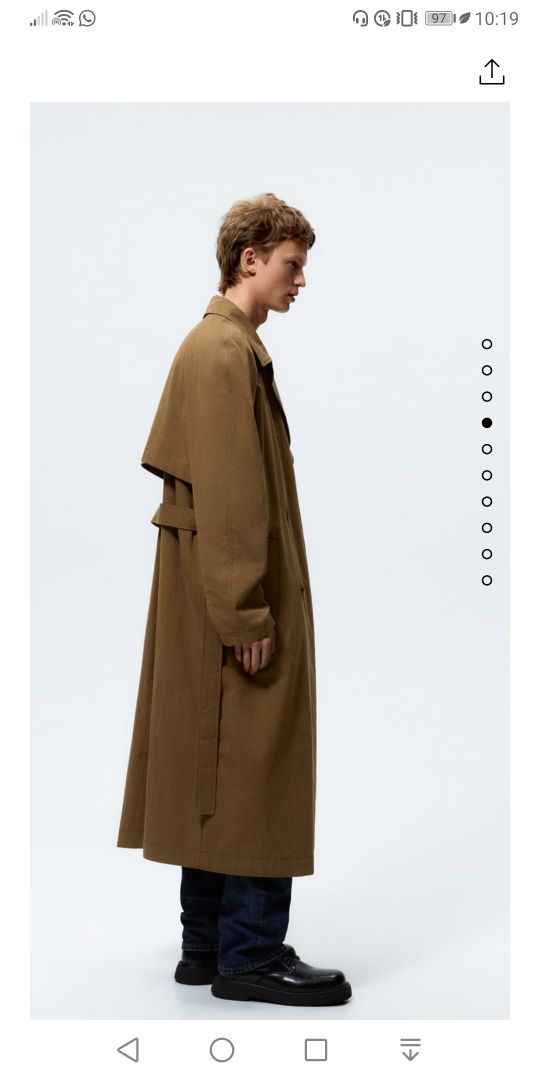 Trench Oversize L-XL NOVO ZARA