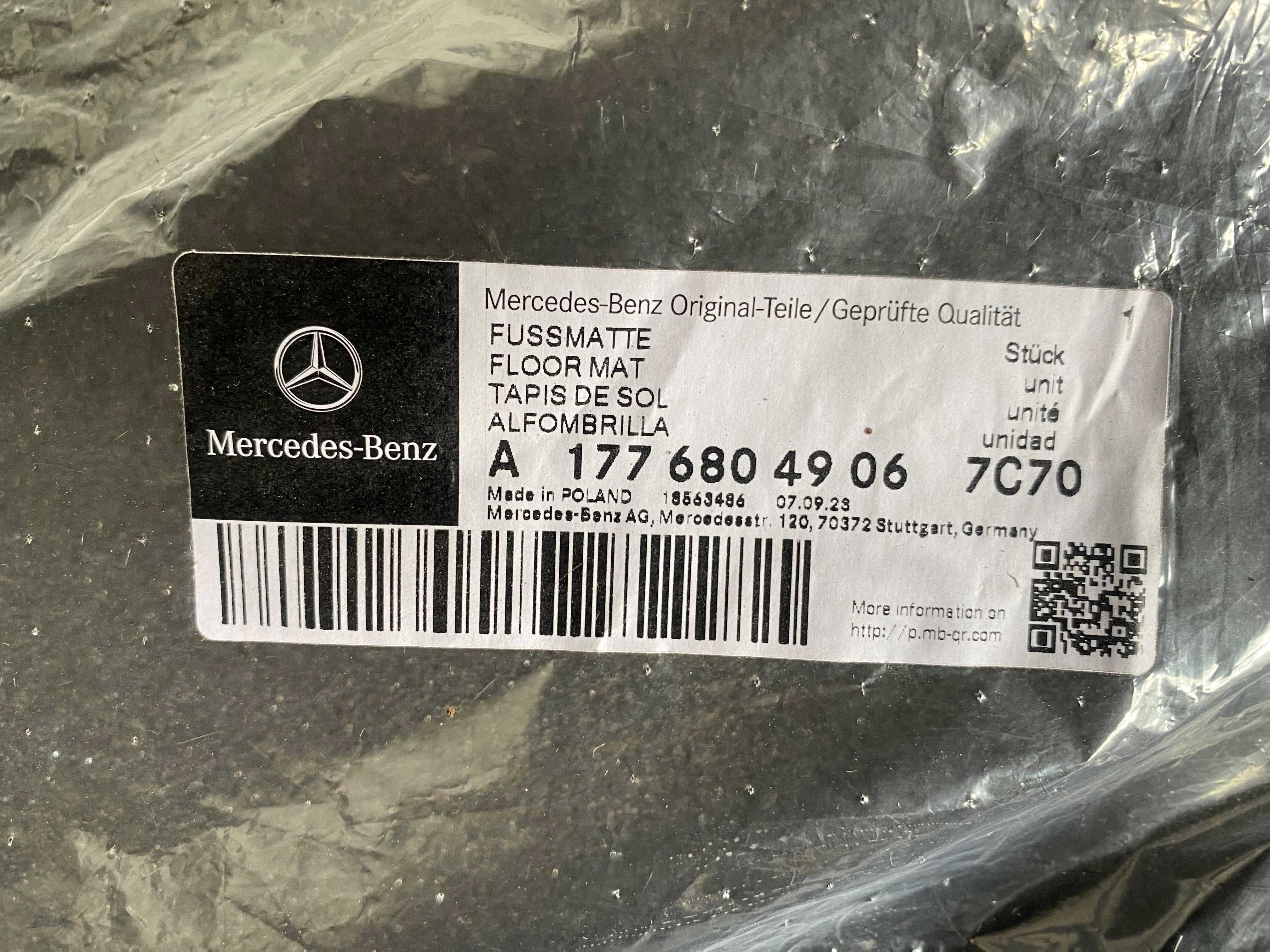 Нові коврики/поліки для Mercedes-Benz W177/W247/W118/C118, Original !!
