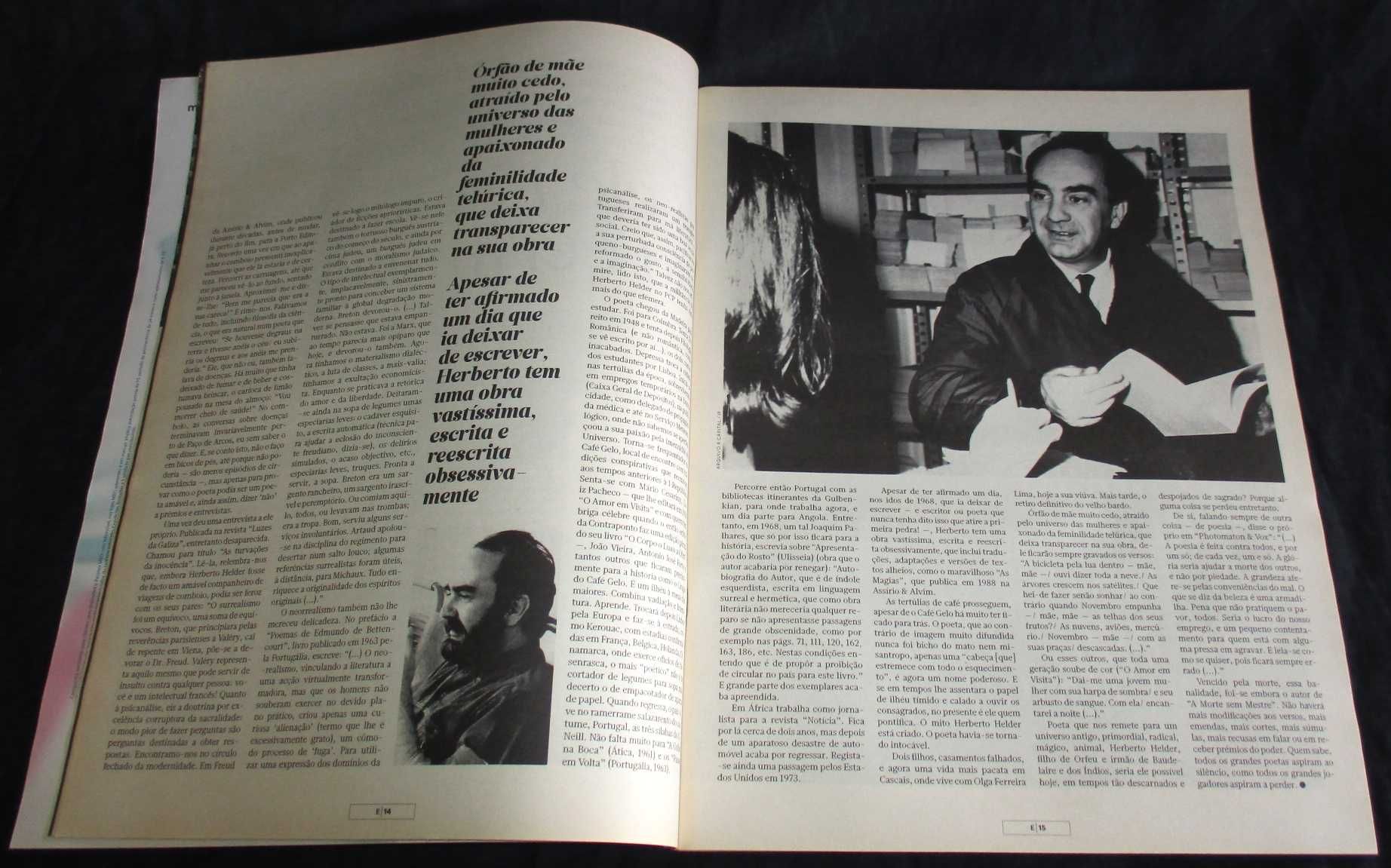 Revista E A Revista do Expresso Herberto Helder 1930 a 2015