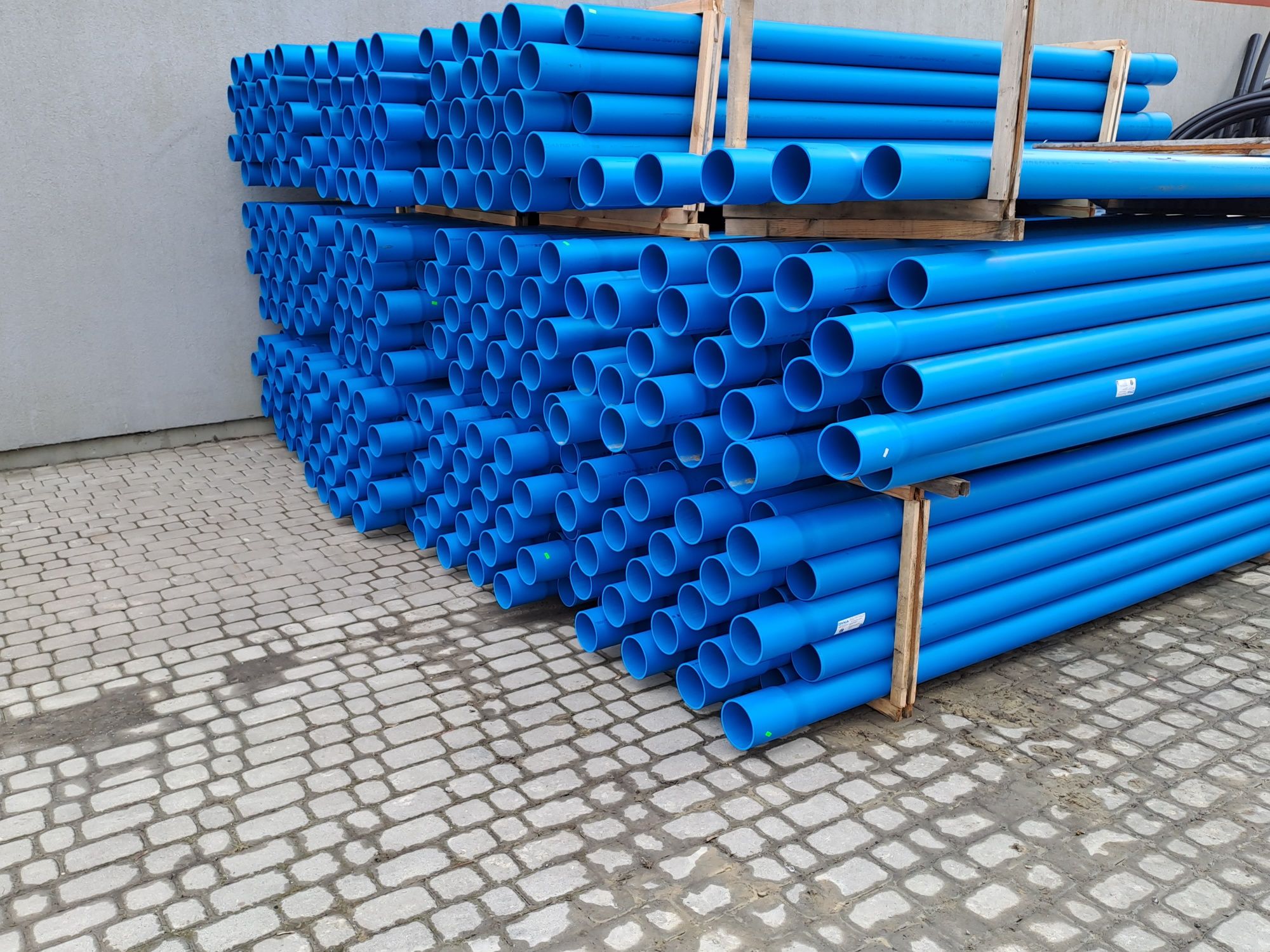 Rura do studni osłonowa PVC 125 niebieska -3m