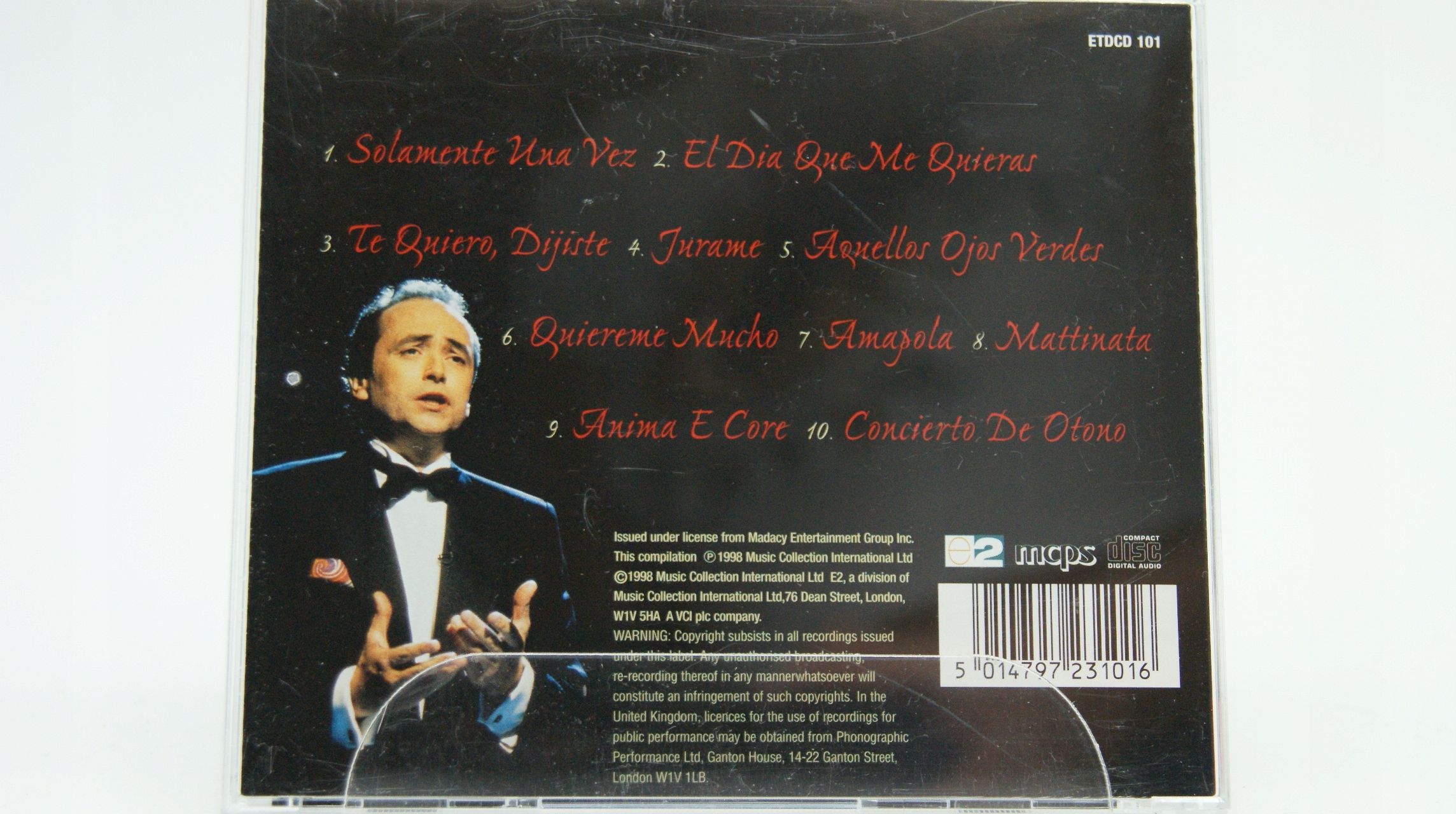 Cd - José Carreras - Love Songs From Spain