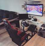 Cockpit Playseat estrutura para simulador corrida/voo